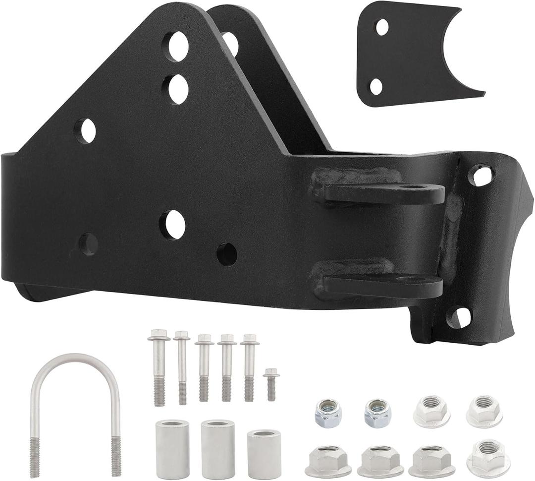 Front Track Bar Relocation Bracket, Compatible with 2007-2018 Jeep Wrangler JK, Replace 79017001