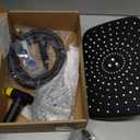 Veken 11.8 Inch Rain Shower Head with Handheld- High Pressure Dual Shower Heads with 5 Modes Handheld Spray Combo- Wide Rainfall Showerhead with Hose, Bathroom Accessories, Matte Black