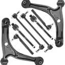 Front Lower Control Arms w/Ball Joints Sway Bar End Links Tie Rods Suspension Kits for 2001-2005 Acura MDX, 2003-2005 Pilot (8pc)