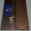 HOSHANHO Magnetic Knife Block 14 x 10 Inches, Double Sided Magnetic Knife Holder Rack for Kitchen Counter, Acacia Wood Magnetic Knife Storage Stand with Knife Sharpener