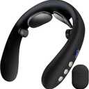 Electric Neck Massager with Heat - 10 Modes & 16 Levels, Portable for Travel, Perfect for Relaxation, Black