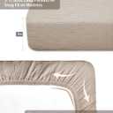 Pack and Play Sheets for Baby Boy and Girl 2 Pack, Neutral Muslin Cotton Pack N Play Mattresses Sheet 27"x39", Muslin Nursery Bedding Soft and Breathable Comfort (Beige & Cream)