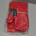 Oven Mitts and Pot Holders Set with Dishcloths, 500 Degree Heat Resistant Oven Gloves and Hot Pads, Premium Soft Cotton Kitchen Mittens and Dish Cloth Sets-Red