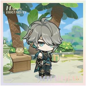 2 x Genshin Impact Heartfelt Wishes Series Mini Bordered Poster - Alhaitham