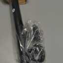 ALLZONE Shower Curtain Rod Spring Tension,28-42 Inch Heavy Duty Tension Rod No Drilling, Anti-Slip Shower Rod Tension,Adjustable Tension Curtain Rod for Window/Bathroom/Closet,Black