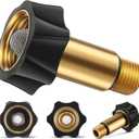 1 Pack Garden Hose to Pressure Washer Adapter 3/4"Female to 3/8" Male Water Inlet Fitting Parts Compatible with Simpson Cleaning for Multiple Pressure Washer Pumps (Compatible with 7110166)