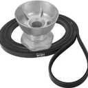 Seentech 341241 Dryer Belt & 8066184 Motor Pulley - Compatible for Whirlpool, Kenmore Dryers  Replace part number: PS11744884, W10290525, WP8066184VP, AP6011686, 8578565, W10299847, 3389627, 694871