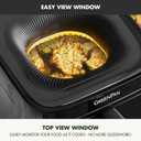 GreenPan Cyclone 7QT 12-in-1 Air Fryer, XL Easy View Window, 400 F in 4 Seconds, Digital Touch Screen Presets, Ceramic Nonstick PFAS-Free Basket, Shake Reminder, Adjustable Temp & Time Control