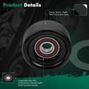 SCITOO 38006 Idler Pulley Assembly 2003-2004 2007-2013 for Acura MDX 2013-2014 for Acura RDX 2005-2006 for Acura RL 2004-2013 for Acura TL 2005-2009 for Buick Allure 2005-2009 for Buick Lacrosse