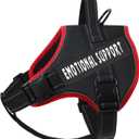 Voopet Emotional Support Dog Harness, Professional Service Dog Vest Harness for Small Medium Large Dogs, Reflective Breathable and Adjustable No Pull/Choke ESA Essential Harness