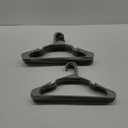 Utopia Home Plastic Hangers 20 Pack - Space Saving Clothes Hanger - Durable & Strong Closet Organizers and Storage with Built-in Strap Hooks - Essential for Shirts, Pants, Skirts & Coats (Grey) (Gray)