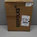 Bedfolks Calming Donut Dog Bed, 36 Inches Round Fluffy for Large Dogs, Anti-Anxiety Plush, Machine Washable (Dark Grey, Large)