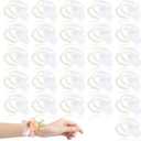 HIONXMGA Corsage Wristlet Band Elastic Pearl Wrist Corsage Bracelets Bands for Women, Stretch Pearl DIY Handmade Prom Flower Supplies Accessories for Wedding Graduation Party