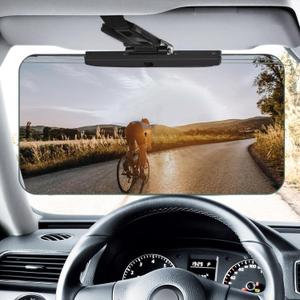 Sun Visor Extender for CarsAdjustable Car Visor Extender Sun Blocker Polarized Car Sun VisorSafe Driving Extension for Glare/UV Clip on Sun Visors for Cars, Universal (Universal, L)