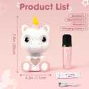 Mini Karaoke Machine for Kids Age 3-5, Unicorn Kids Portable Karaoke Machine with Wireless Microphone for Toddler Girls Singing Microphone Unicorn Toys Birthday Gift for Age 4-6 Pink