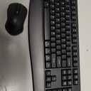 Wireless Keyboard and Mouse Combo, Full-Sized 2.4GHz Wireless Keyboard with Comfortable Palm Rest and Optical Wireless Mouse for Windows, Mac OS PC/Desktops/Computer/Laptops (Black)