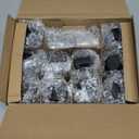 Glass Spice Jars, Double Lids Seasoning Shakers Glass Bottles Spice Shakers Sifter Barbecue Salt & Pepper Shaker Container (10 PCS Condiment Bottles + 1PCS Spices Grinder)