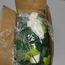 4 Pcs Flower Garland with 39.2 Ft Lights, 26.4 Ft White Floral Garland Fake Flowers for Home Wedding Party Wall Garden Room Outdoor Decor