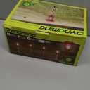 Dynaming 6 Pack Dual Use Solar Christmas Path Lights Outdoor, Hanging Lantern Solar Garden Light with Edison Bulb, Xmas Pathway Markers, Auto On/Off Candy Cane Lights for Patio Yard Walkway Driveway (Red & White)