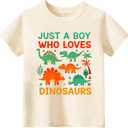 Dinos Toddler Boys Shirt, Ask me About My Dinosaurs Rawr Roar Baby Boys Toddler Girls Tee, 2-6T (Loves)