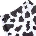 DACSOIT Toddler Girls Ruffle Leggings Cow Printed Flare Pants Bell Bottoms 3-4T