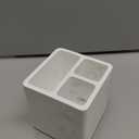 Diatomite Toothbrush Holders for Bathrooms, Electric Toothbrush and Toothpaste Holder 3 Slots Tooth Brush Organizer for Bathroom Countertop, Shower, Vanity - Marble White