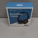 AOC Wireless Headset with Mic for Work, Bluetooth 5.4 Headphones with Noise Canceling Microphone, USB C, 30H, Clear Calls & Mic Mute for PC, Laptop, Cell Phones, Zoom  Black