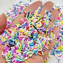 YHYPOCI 100g 7mm Fake Sprinkles Polymer Clay Sprinkles Fake Candy Sprinkles Resin Sprinkles Clay Slices for Craft Sprinkles Decoration Scrapbook DIY Nail Art