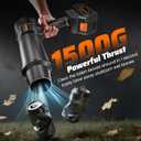 990,000 RPM Cordless Leaf Blower - 21V Electric Handheld Leaf Blower with 24.0Ah Batteries & Fast Charger - Lightweight for Patio, Lawn, Yard, Deck Cleaning - Sooty