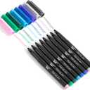 Mr. Pen- Felt Tip Pens, 8 Pack, 0.7mm Colorful Felt Pens, No Smear, Quick Dry