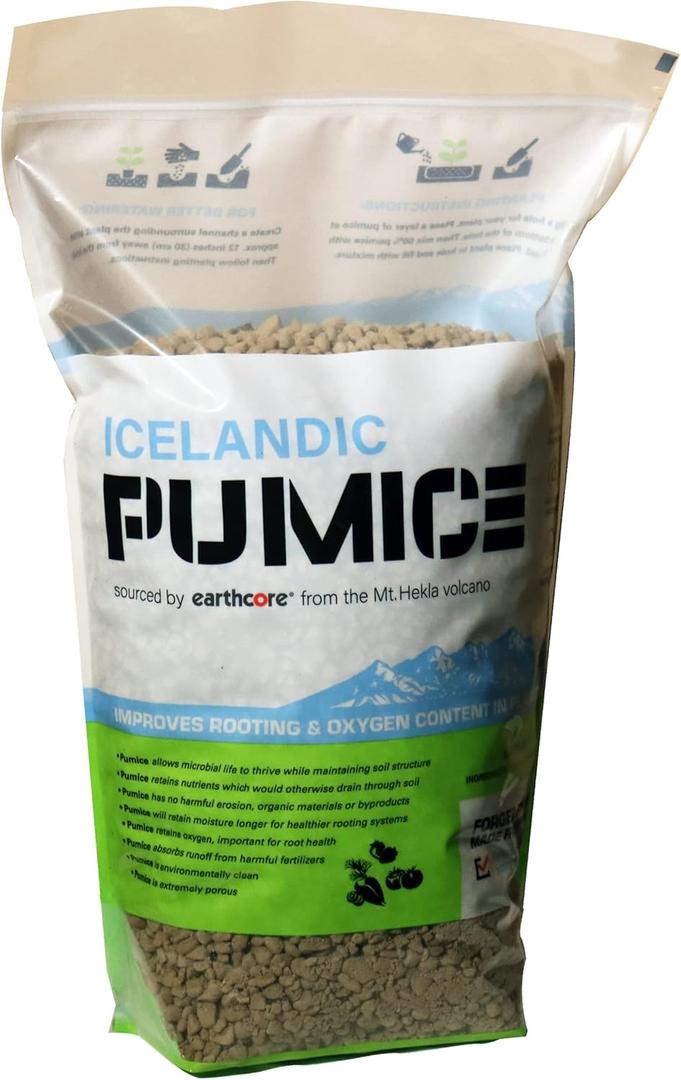 Pure Icelandic Potting Pumice, 10 lbs (8.5 quarts)