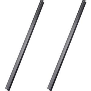2 Pieces PVC Drawer Hanging File Rails Black Cabinet Rails for Hanging 1/2 Drawer Sides Letter Size File Storage Folder Organizer(for 3/4 Inch-wide, 24 Inch)