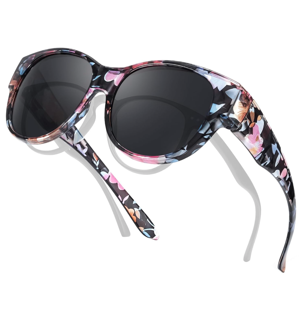 TJUTR Polarized Fit Over Sunglasses for Women, Trendy Sun Glasses Over Prescription Glasses UV400 Protection TS5779