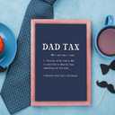 3 x Happy Fathers Day Card,Funny Card Gift for Dad,Unique Father's Day Gifts from Son Daughter Family,Dad Tax Jokes (WX-282)