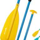 Abahub Adjustable Canoe Paddle, 4'3''to 5'3'', 3-Piece Boat Paddle, 4'3''-5'3''/130-160cm