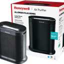Honeywell AllergenPlus HEPA Air Purifier, Airborne Allergen Reducer for Large Rooms 1500 sq ft, Reduces Allergens, Smoke, Wildfire Smoke, Pollen, Pet Dander and More, Black, HPA200
