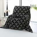 Leaf Couch Blanket Cover,Chenille Sofa Covers Washable for Dogs,Couch Covers for Sofa, Soft Slipcovers for Couches and Sofas Pet Friendly for Recliner1pc, Black, 71"71"