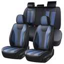 Huidasource Luxury Waterproof Faux Leather Car Seat Covers, Universal Fit for Most Cars, SUVs & Trucks, Airbag Compatible, Easy to Install, Resist Spills, Dirt and Wear for Daily Use, Black