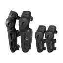 Scoyco Motorcycle Knee Shin Guards for Men - CE Certified Motocross Knee Protection Armor with 360 Wing Design & Tri-Flex Hinge 45-180 Anti-Slip 2-in-1 Adjustable Pads