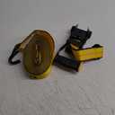 DEWALT DXBC10000J Black/Yellow 2" x 27' Ratchet Tie Down Strap with Double J-Hook - Heavy-Duty Cargo Hauling (10,000 lb Break Strength)