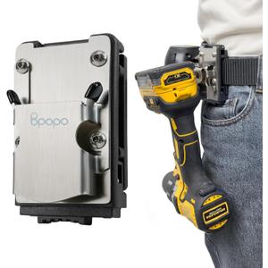 Drill Holder Belt Clip,Hook Holster for Cordless Drill Driver, Tape Measure,Quick Access Eletric Drill Clip on Belt,Fits Up to 2.1''