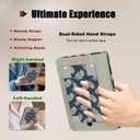 ForeverSong Magnetic Case for Kindle Paperwhite (6.8"/7") - Auto Wake/Sleep Cover with Dual Hand Strap, Card Pocket and Stand Feature, Compatible with Kindle colorsoft 2024.Palm Leaf