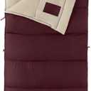 Coleman Autumn Glen 30F/50F Sleeping Bag, Lightweight Sleeping Bag with No-Snag Zipper & Storage Stuff Sack, Machine Washable for Easy Cleaning, Great for Camping, Sleepovers, & Guests