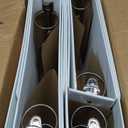 2-Inch 3-Ring Binder with Pockets, 2 Premium View Binders with Three Ring Binders Holds up to 450 Sheets US Letter Size, Bulk Pack of 6, Perfect for Home, Office, and School(XY014-WH)