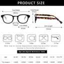 Kerecsen Reading Glasses 5 Pack Unisex Fashion Spring Hinge with Pattern Design Readers