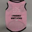 Dog Shirts Pet Printed Clothes with Funny Letters Summer Pet T Shirts Cool Puppy Shirts Breathable Dog Outfit Soft Dog Sweatshirt for Pet Dogs Cats
 (Large (Chest: 17.7'' Back: 13.3''))