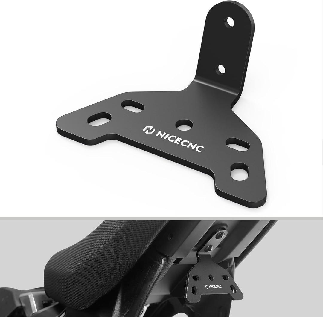 NICECNC Black Tail Light Licence Plate Holder Mounting Bracket Compatible with Surron Light Bee X, L1E Segway X260, X160