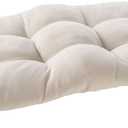 Bench Cushion Patio Loveseat  Thick Outdoor 44" x 19" Seat Pad for Porch Swing, Garden, Deck, Balcony, RV, Indoor & Outdoor Benches  Durable, Stylish & Comfortable with Ties , Cream