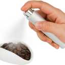watchget Coffee Bean Dosing Cup & Static Reduction Spray Bottle Kit for Espresso Bar, Ceramic Single Dose Tray for Brewing/Tea, Barista Accessories Set, White