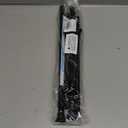 AIZESI 2Pack Tension Curtain Rod 23-46 Inch No Drilling Adjustable Black Tension Rod Extendable Spring Loaded Curtain Rods for Window Doorway Kitchen Closet Bathroom